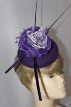 Ladies Fascinator Hat Felt/ Silk Flowers / Quills / Races / Weddings/ Ascot